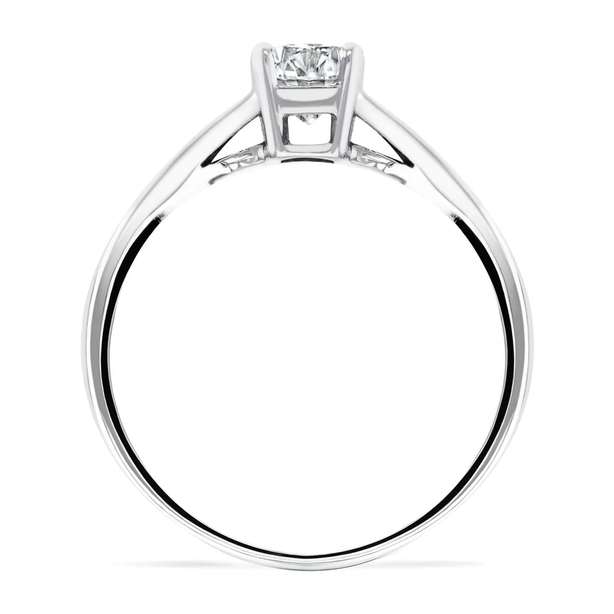 1.10ct Lucia Radiant Cut Diamond  Solitaire Engagement Ring | Pre-Loved | 18K White Gold