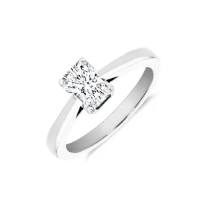 1.10ct Lucia Radiant Cut Diamond  Solitaire Engagement Ring | Pre-Loved | 18K White Gold