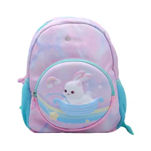 90182 KIDS SCHOOL BACK PACK PINK RABIT 12INCH IR