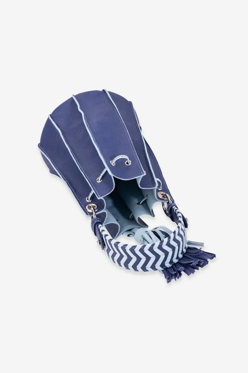 Abelardo Nova Dark Blue Bucket Bag