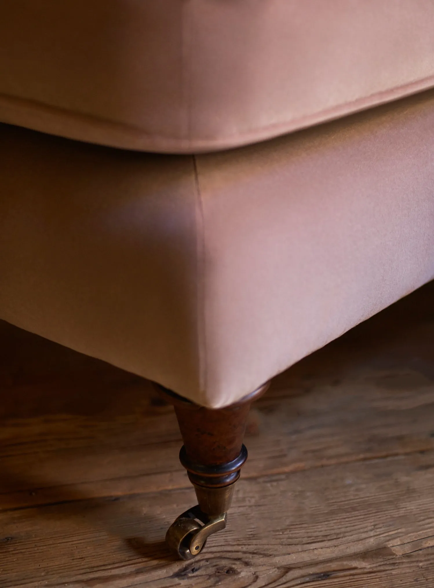 Abington Footstool, Heritage Ochre Stripe