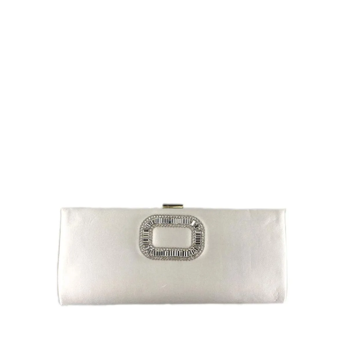 Acacia Ladies Diamante Broach Evening Clutch Bag