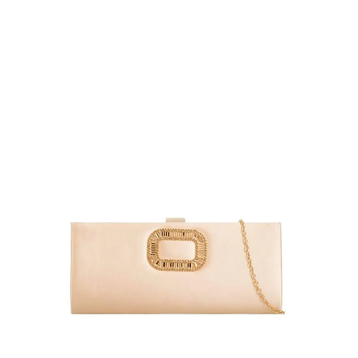 Acacia Ladies Diamante Broach Evening Clutch Bag