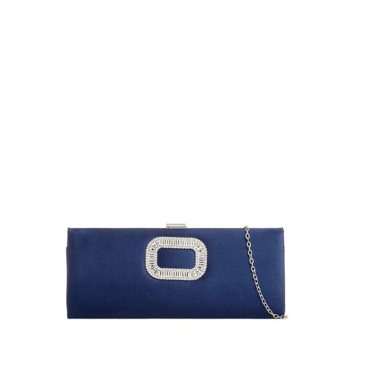 Acacia Ladies Diamante Broach Evening Clutch Bag