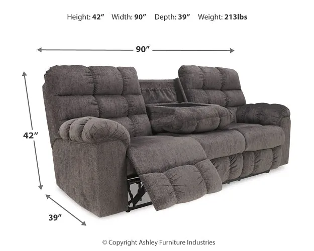 Acieona Reclining Sofa with Recliner