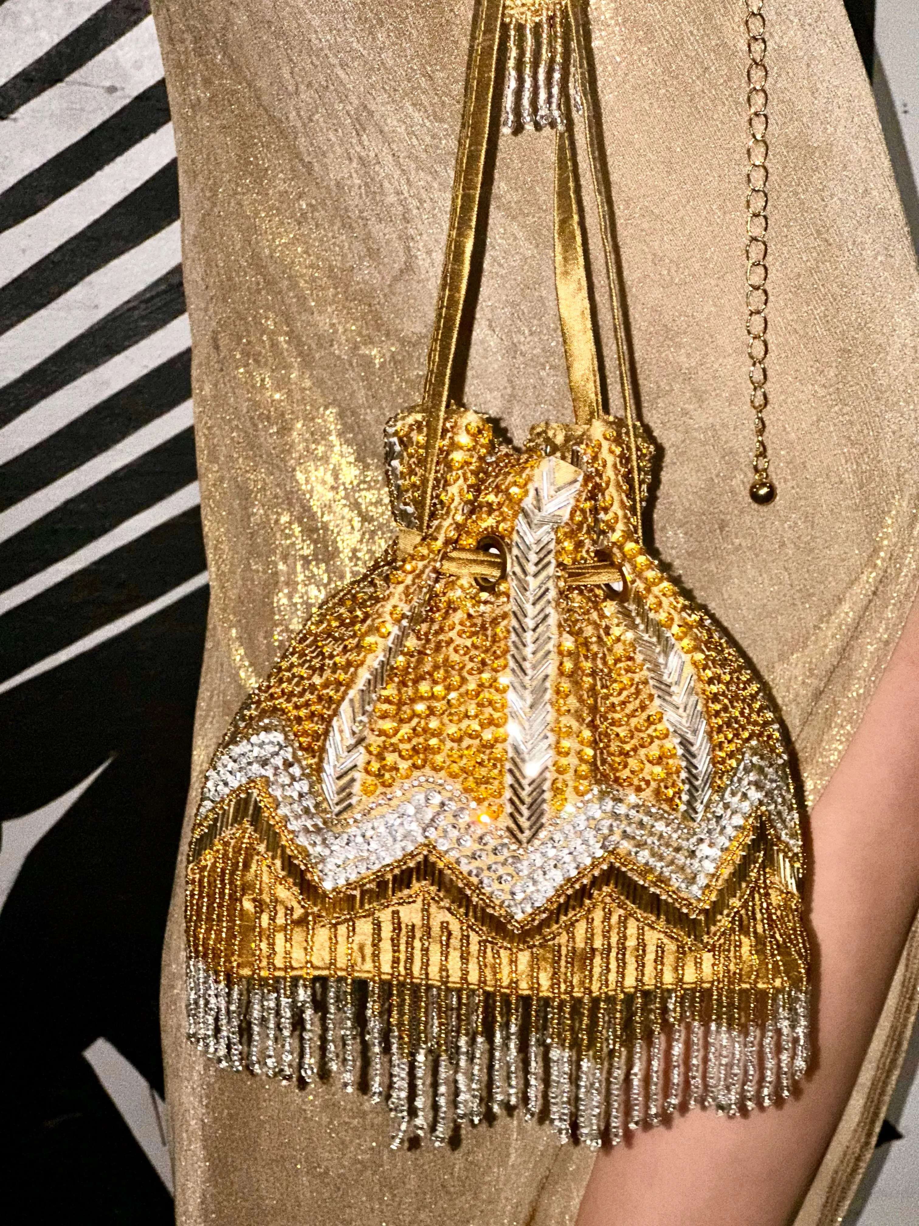 All That Shimmers Beaded Evening Bag