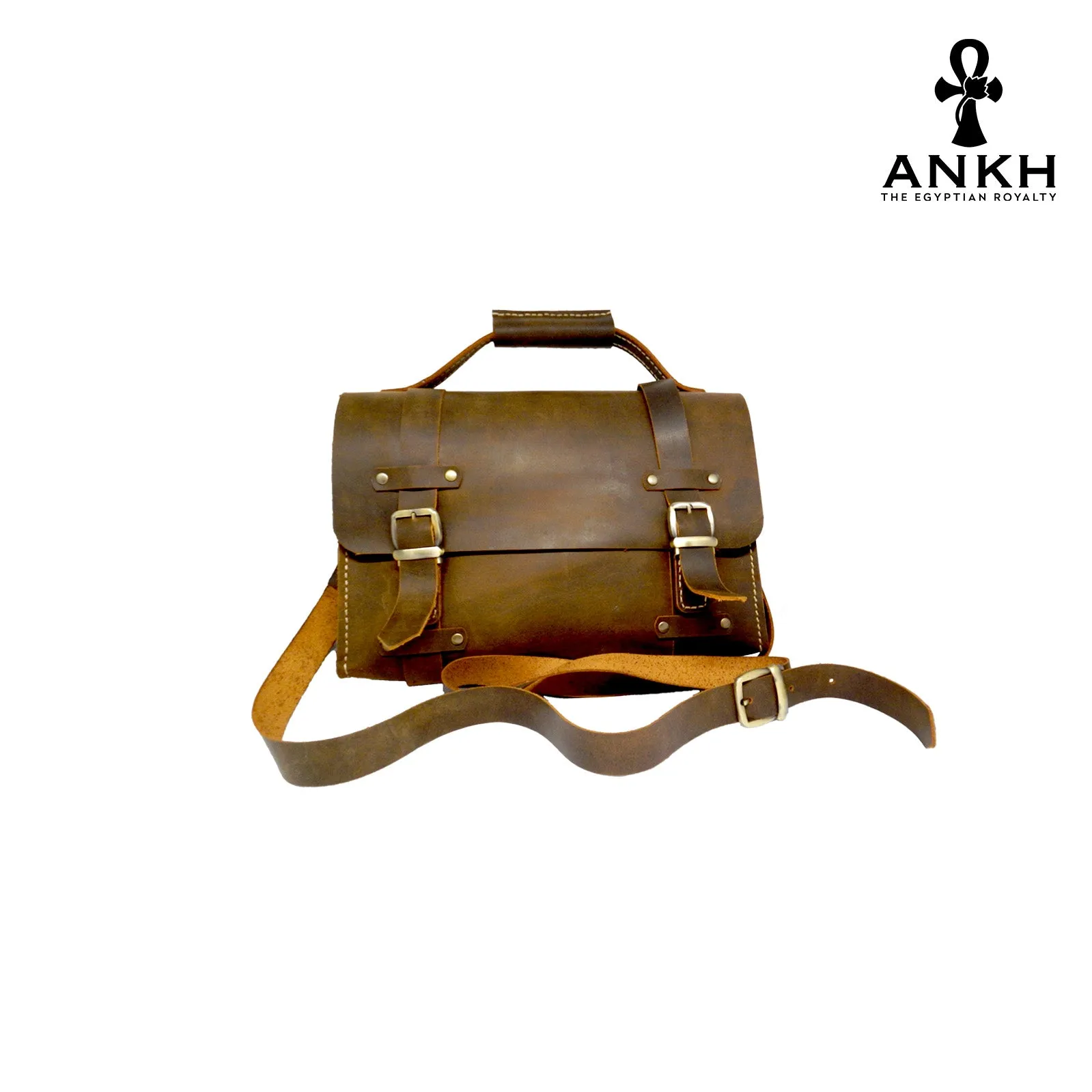 ANKH Hand-Made Genuine Leather Messenger Large Bag