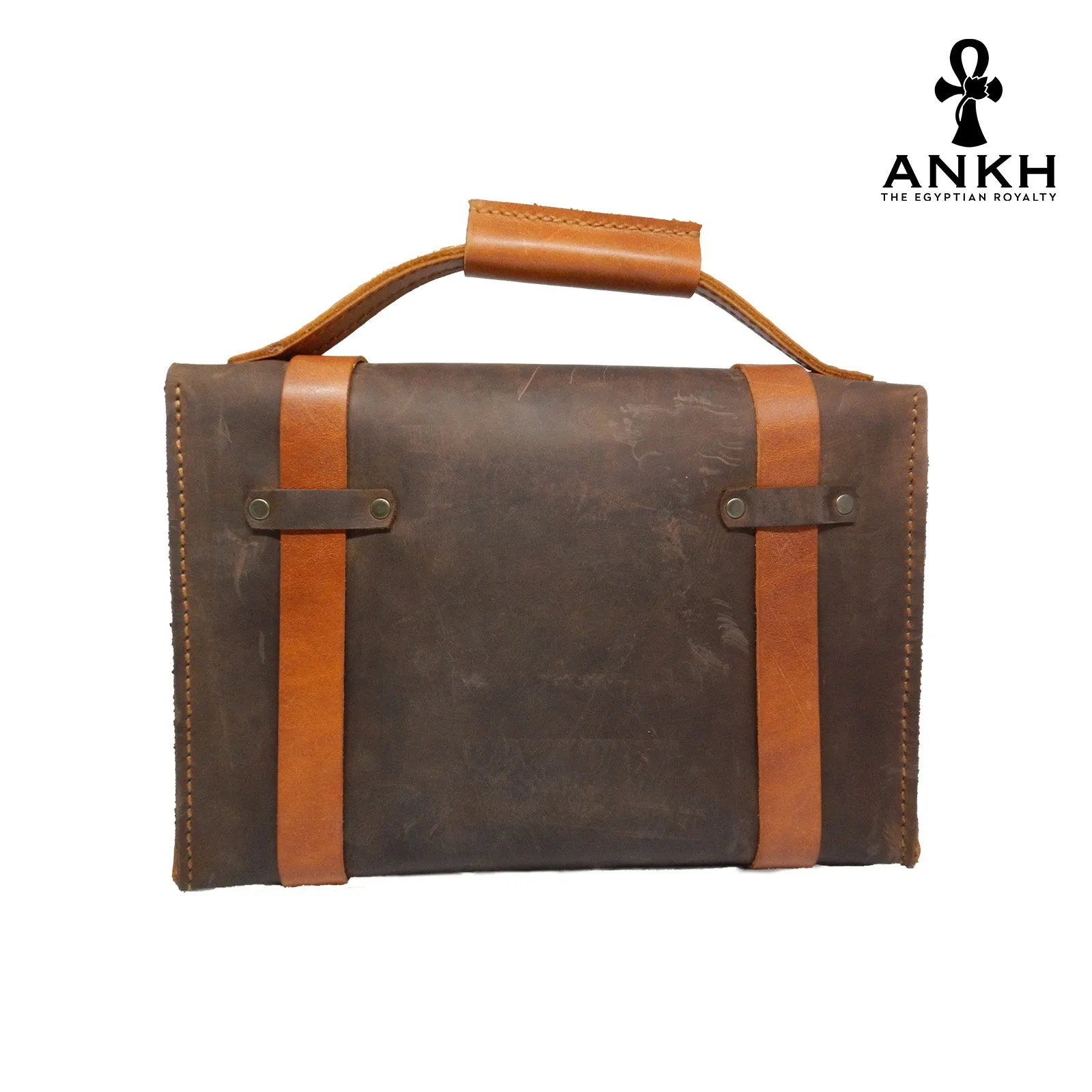 ANKH Hand-Made Genuine Leather Messenger Large Bag