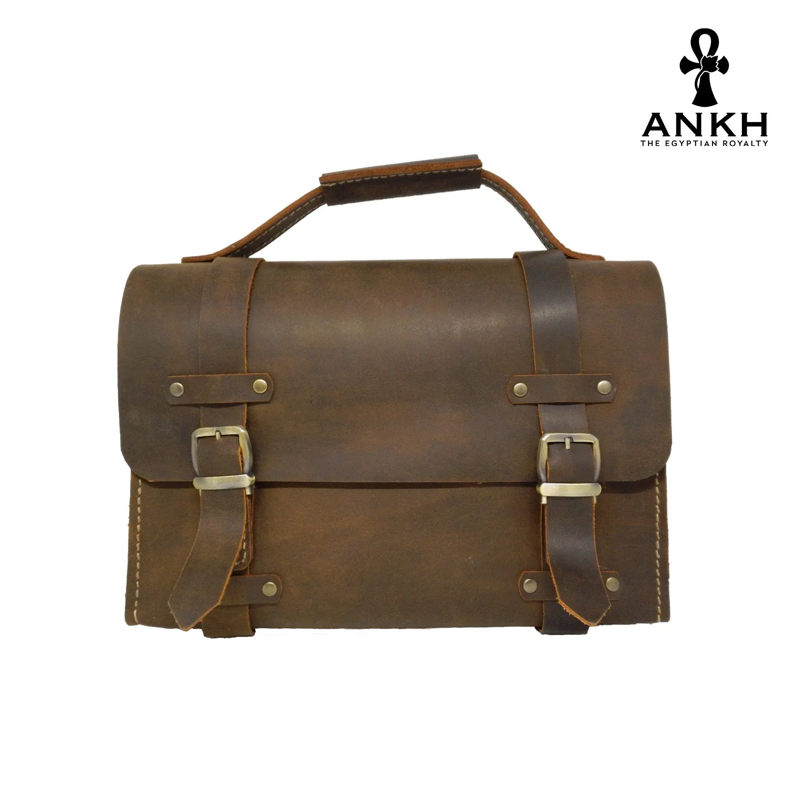 ANKH Hand-Made Genuine Leather Messenger Large Bag