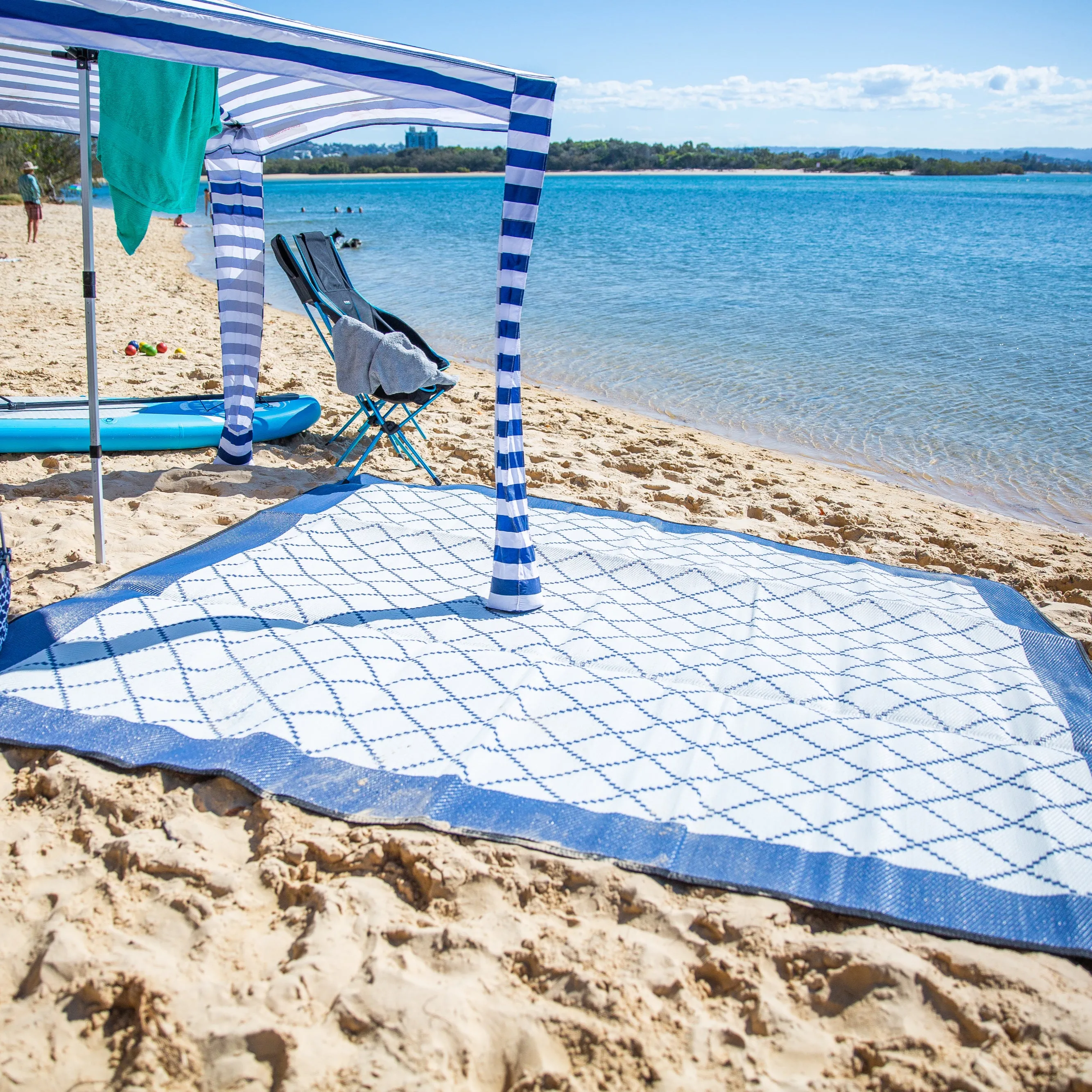 Annexe Mat - Gazebo Navy/Grey