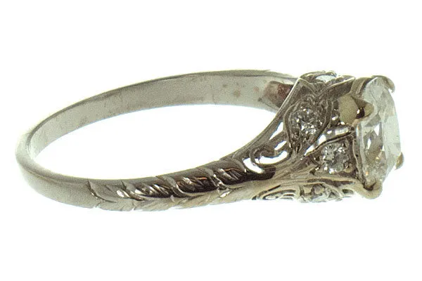 Antique 1.44ct Diamond Engagement Ring