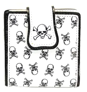 Assorted Color Wallet With Skull&Amp;Crossbone All Over