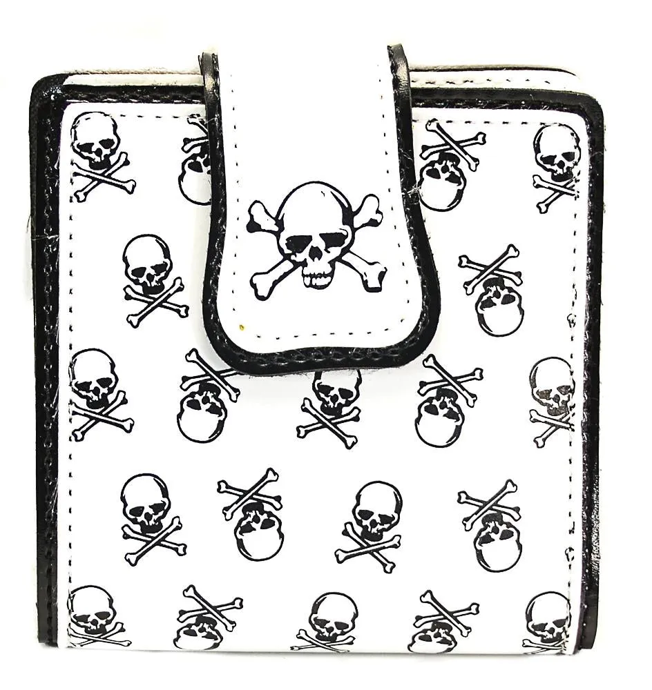 Assorted Color Wallet With Skull&Amp;Crossbone All Over