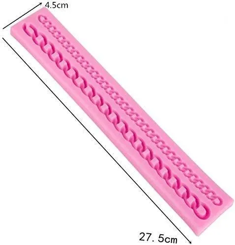 Bag Chain Silicone Fondant Cake Border Mold
