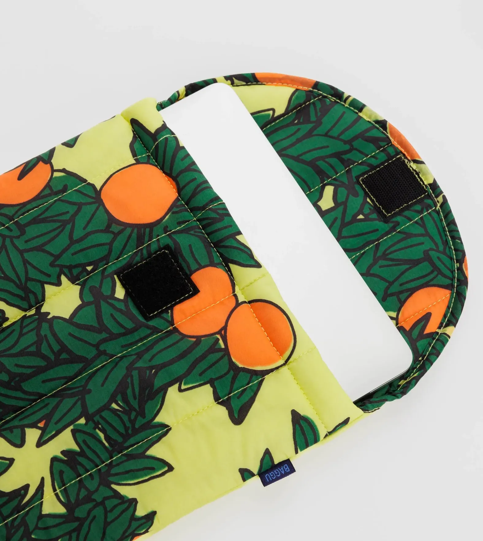Baggu Orange Tree Yellow Puffy Laptop Sleeve 16"