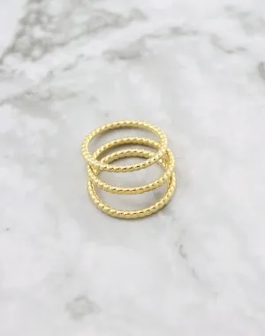 Beaded Ring, Size 8, (3pcs)