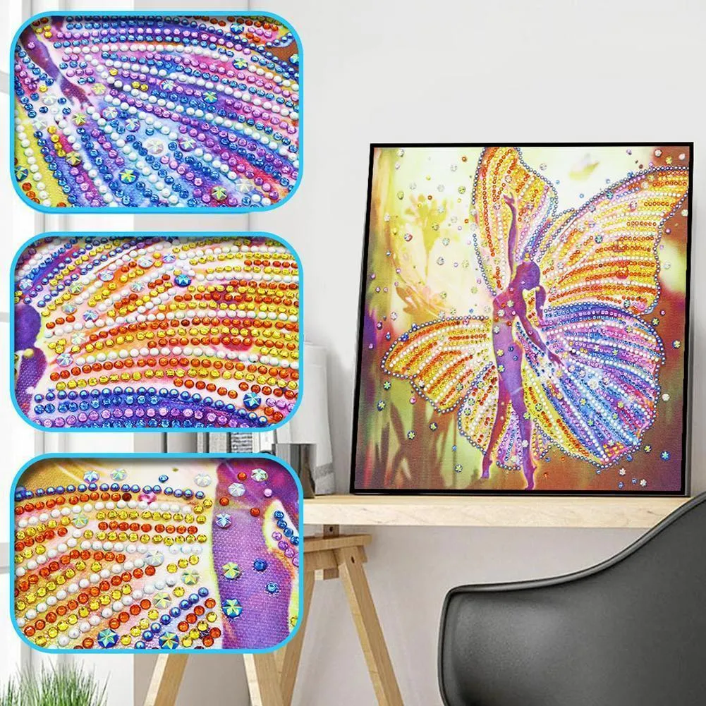 Beauty Butterfly 5D DIY Special Shaped Diamond Painting