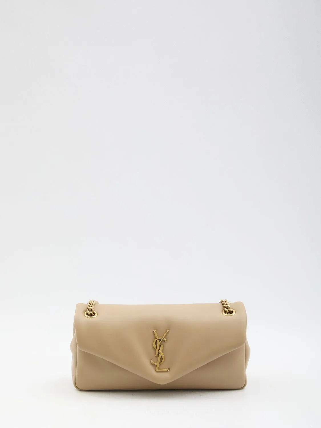 BEIGE CALYPSO LEATHER BAG