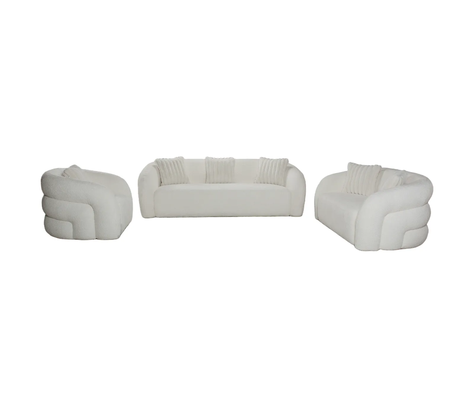 Bellini Chair - Ivory Boucle Fabric