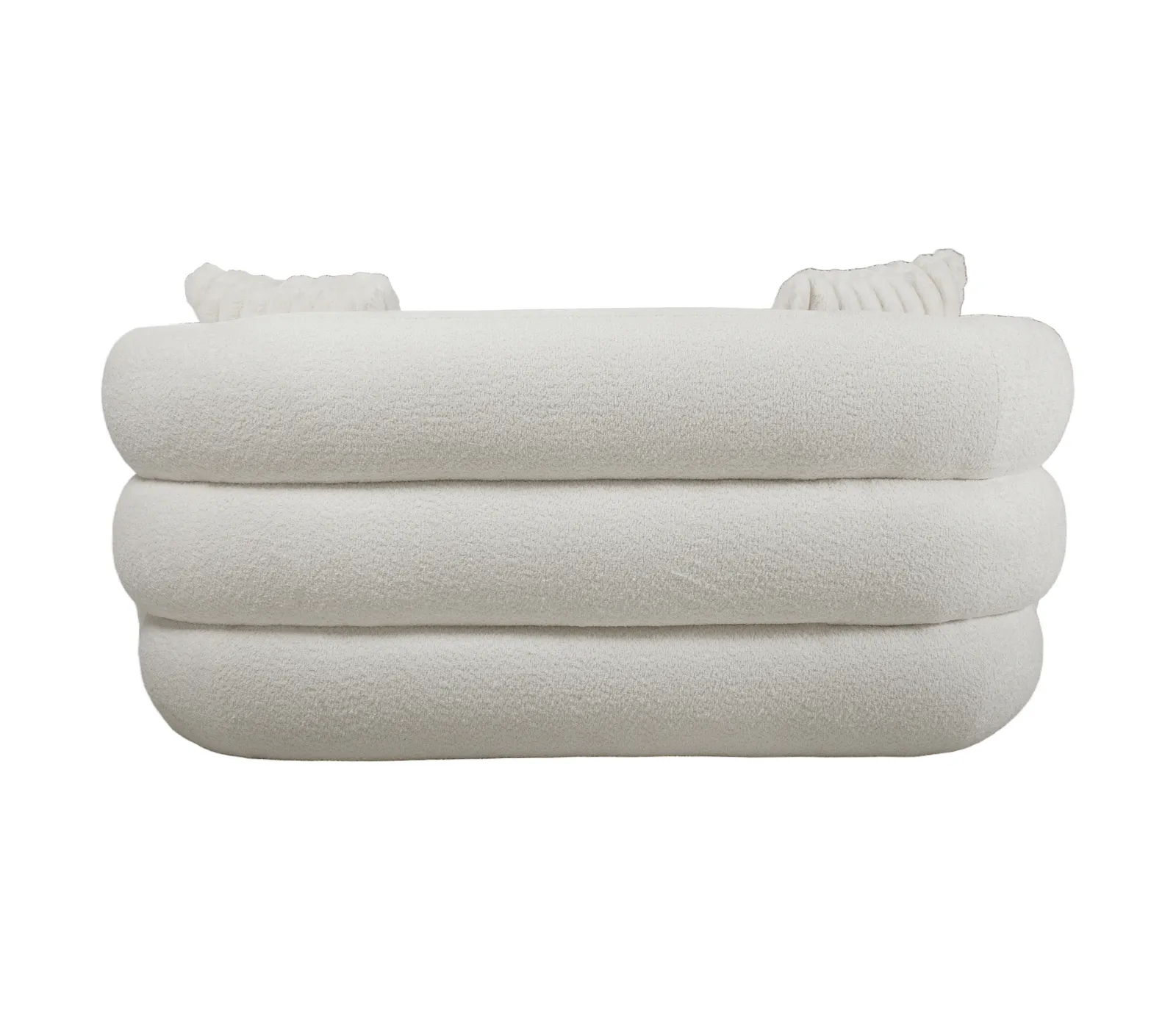 Bellini Loveseat - Ivory Boucle Fabric