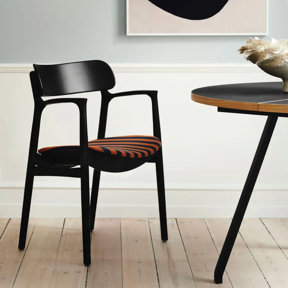 Bent Hansen Asger Chair Polsters Seat, Oiled Oak/Vils Fabric (22 140/112)