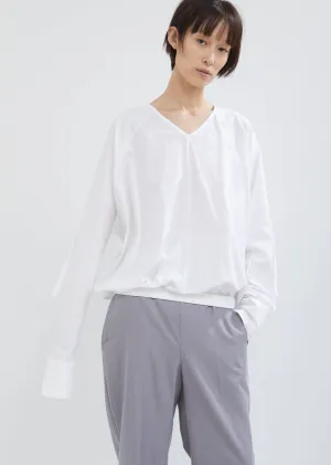 Biaco Poplin Blouse with Tie Details