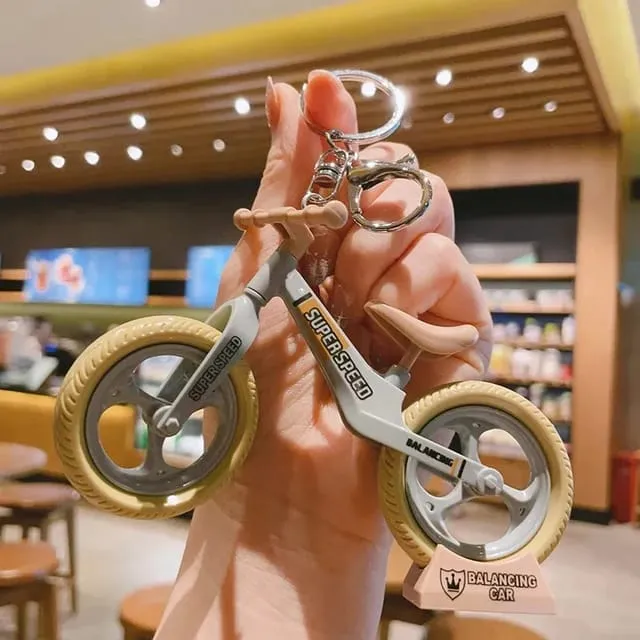 Bicycle Keychain With Bagcharm (Select From Drop Down)