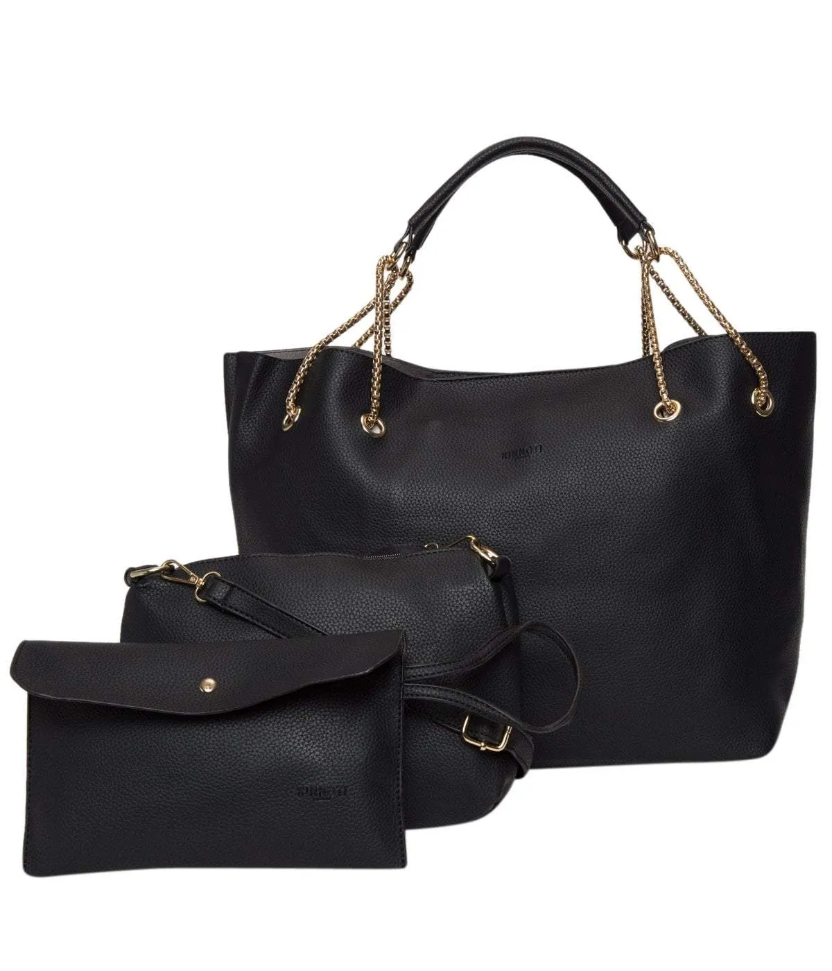 Black color Chain Tote Bag