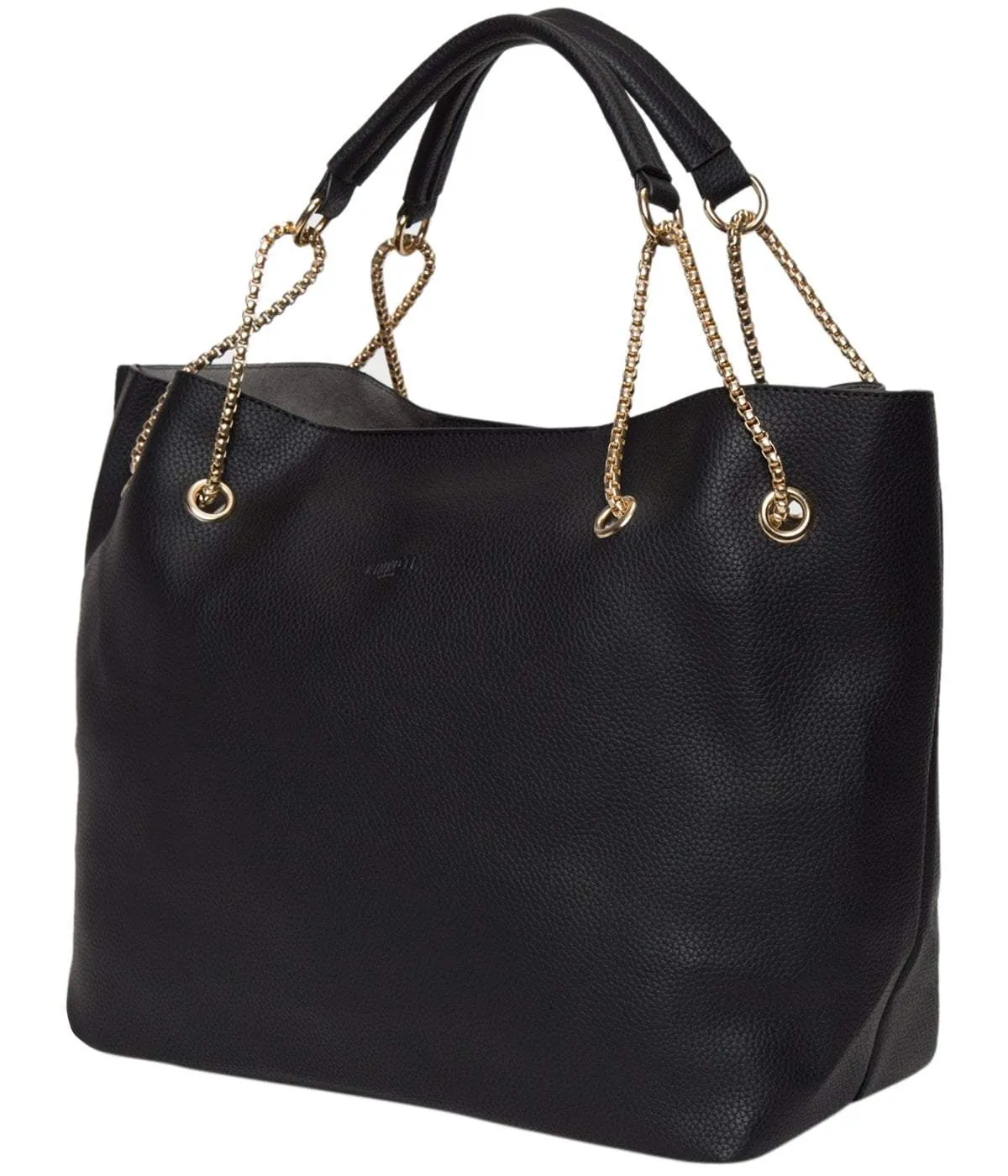 Black color Chain Tote Bag