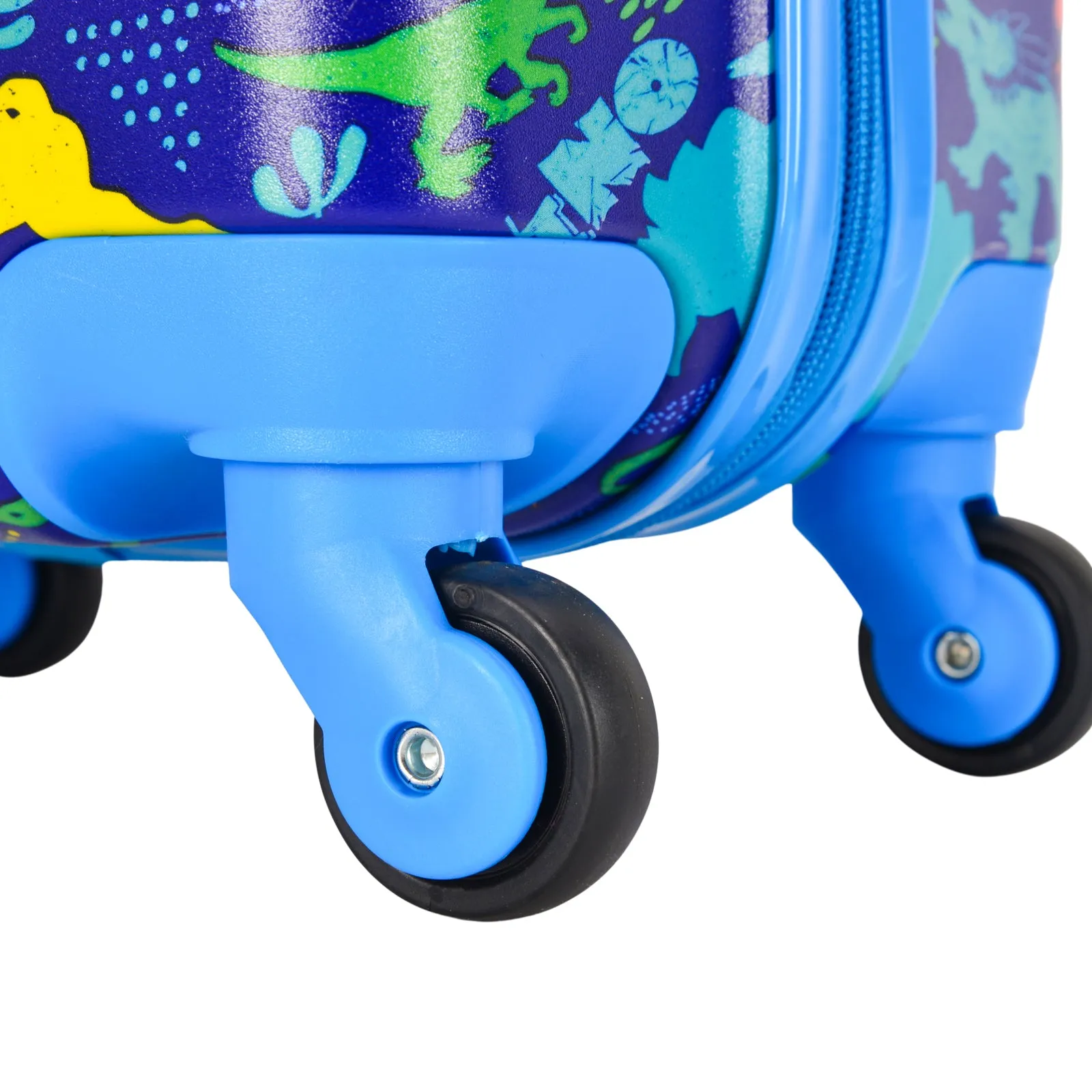 BONTOUR 2 pcs kids' luggage set, backpack   trolley, scratch-resistant (Dinosaur A)