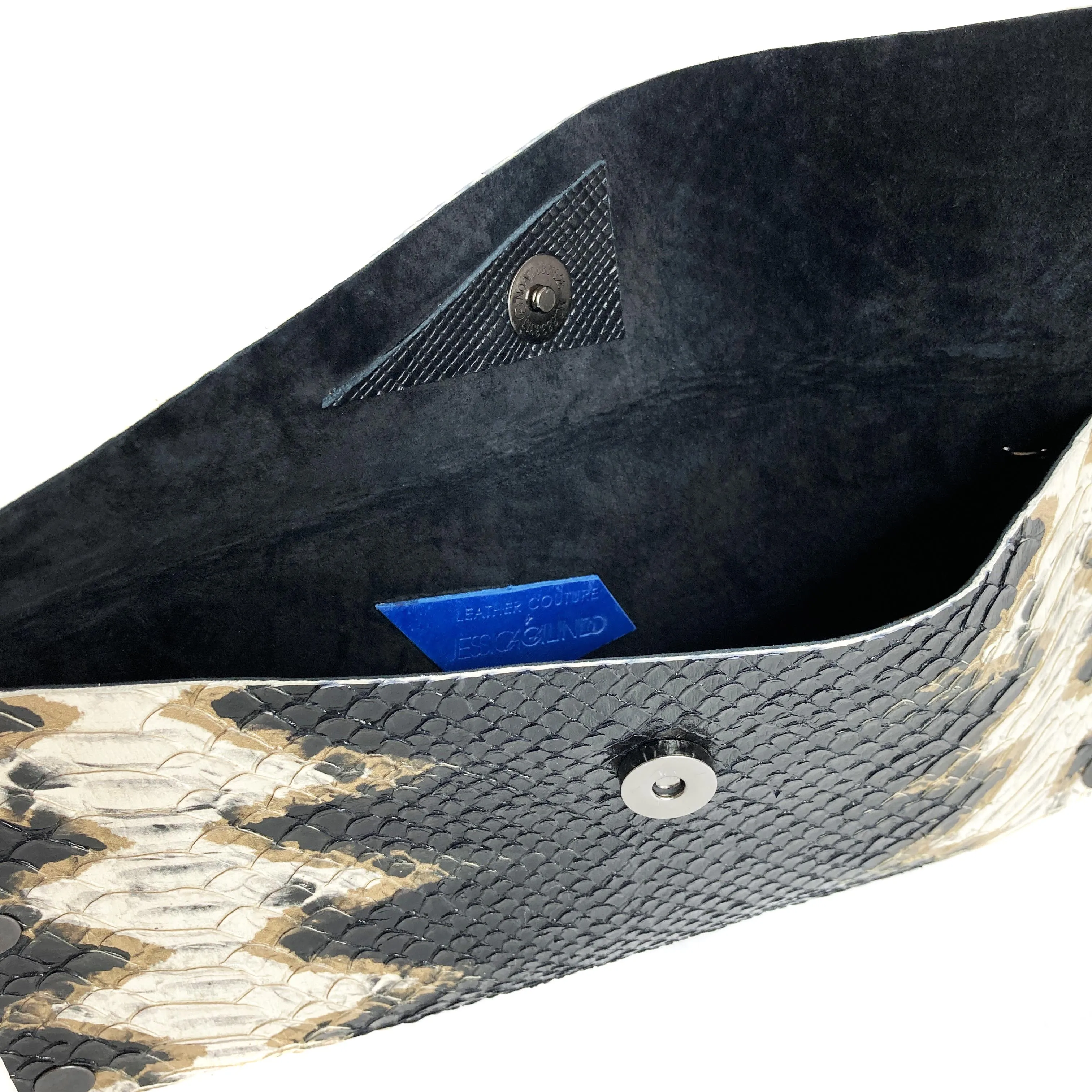 Bronze Python Evening Clutch