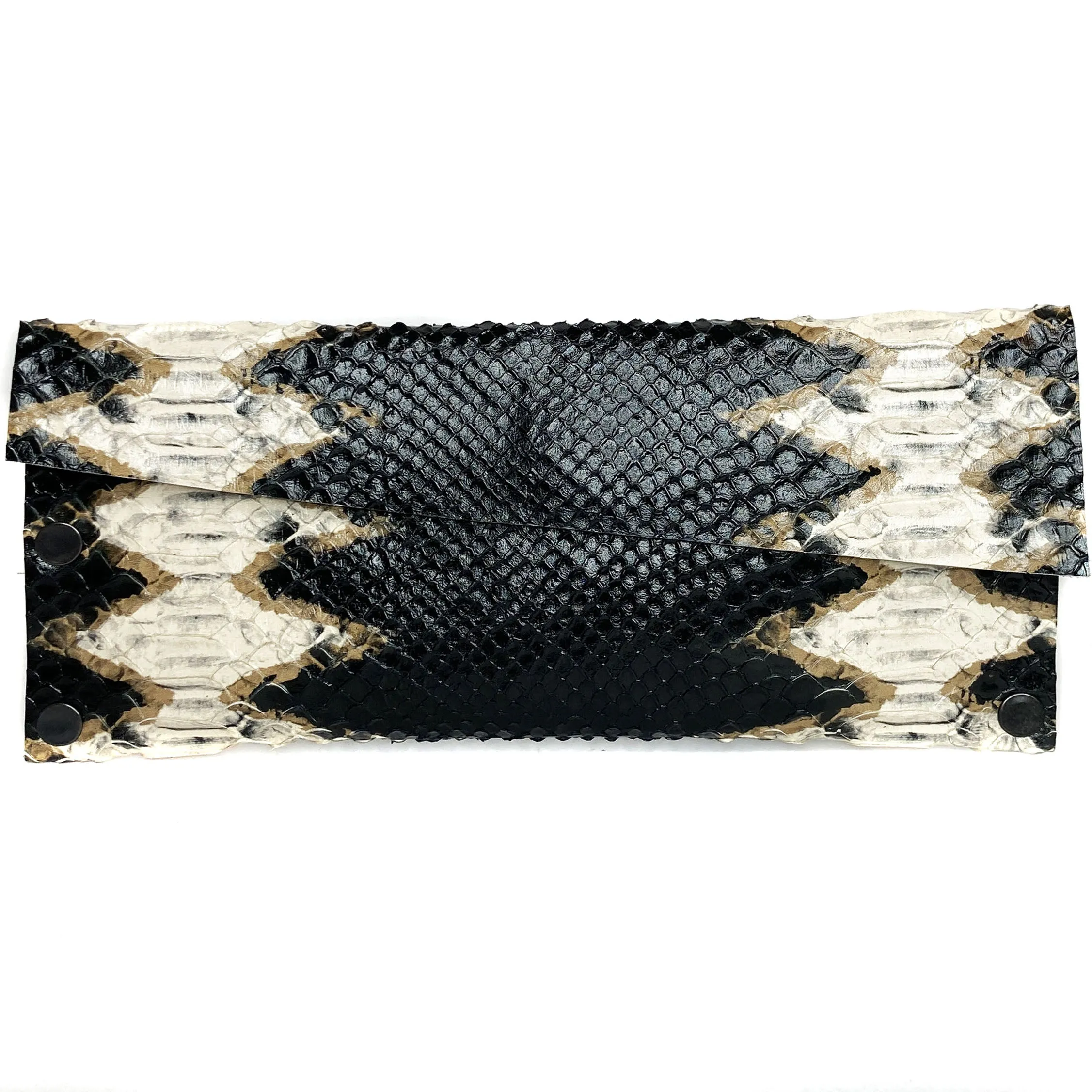 Bronze Python Evening Clutch