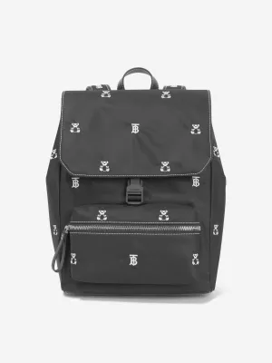 Burberry Kids Dewey Backpack In Black Burberry Kids Dewey Backpack In Black