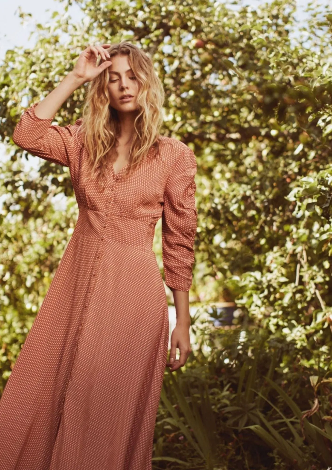BYTIMO - Summer Rouching Gown Dress