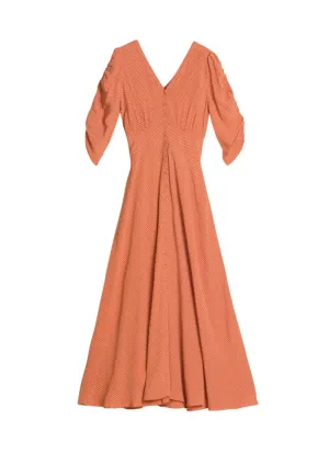 BYTIMO - Summer Rouching Gown Dress