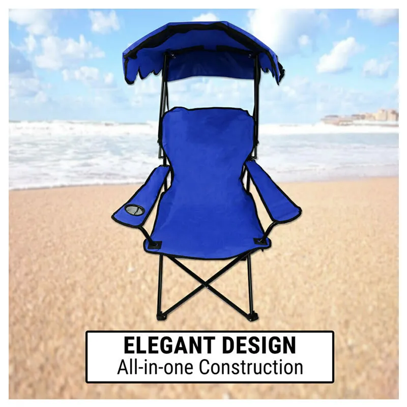 Camping Chair With Adjustable Shade Canopy Ccwc-B