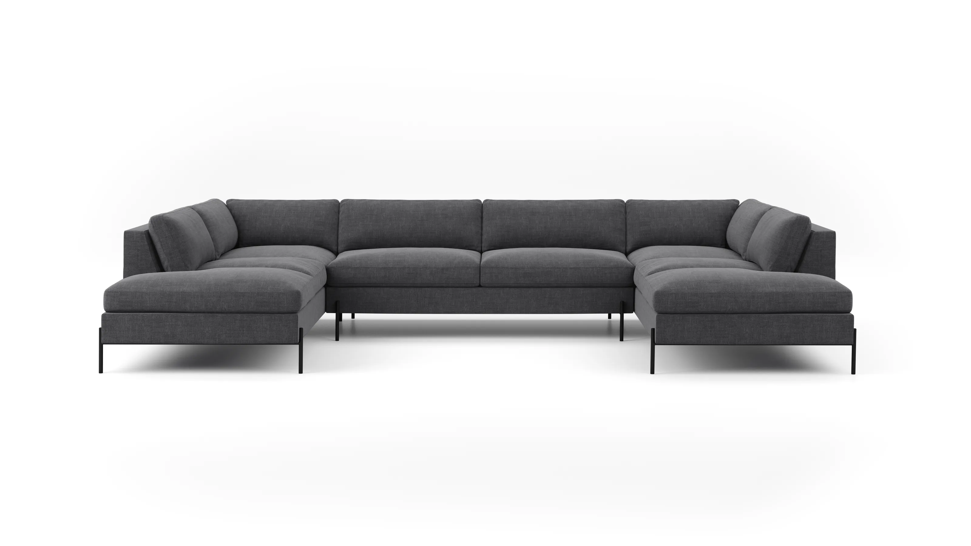 Catwalk U-Shaped Bumper Sectional (90" x 148" x 90")