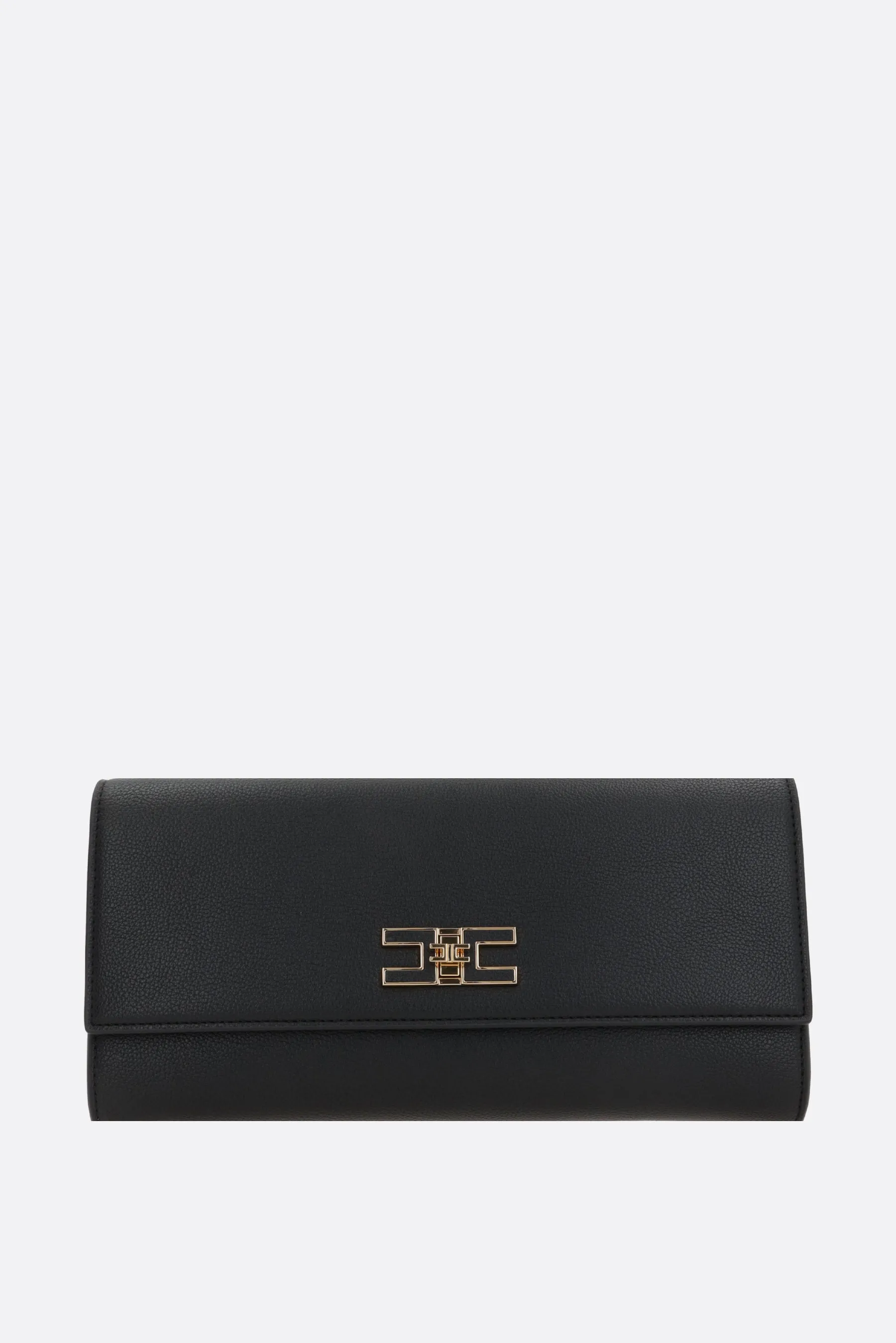 Chain Pattern Faux Leather Clutch