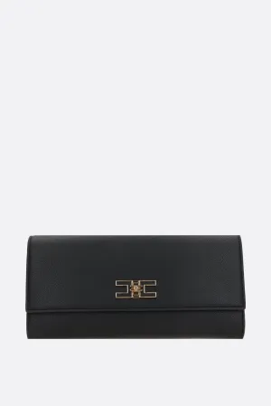 Chain Pattern Faux Leather Clutch