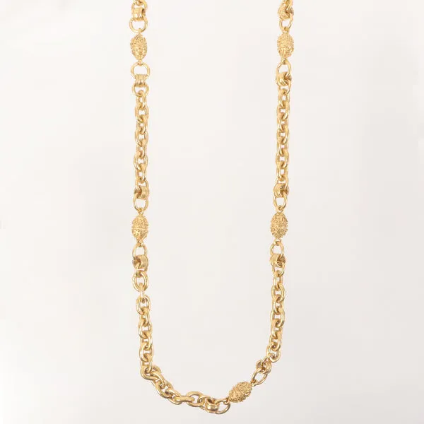 CHANEL 1994 Made Mini Cc Mark Design Chain Necklace