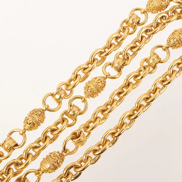 CHANEL 1994 Made Mini Cc Mark Design Chain Necklace