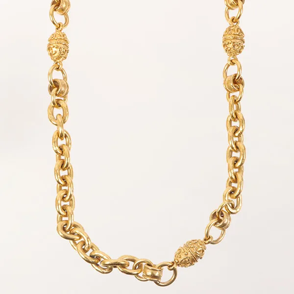 CHANEL 1994 Made Mini Cc Mark Design Chain Necklace