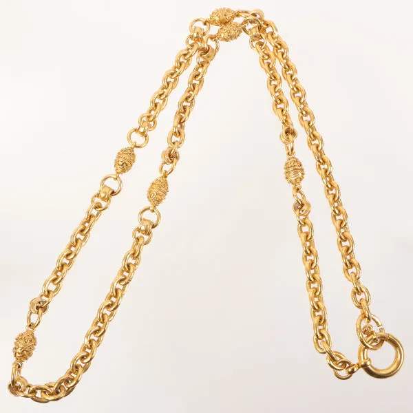 CHANEL 1994 Made Mini Cc Mark Design Chain Necklace
