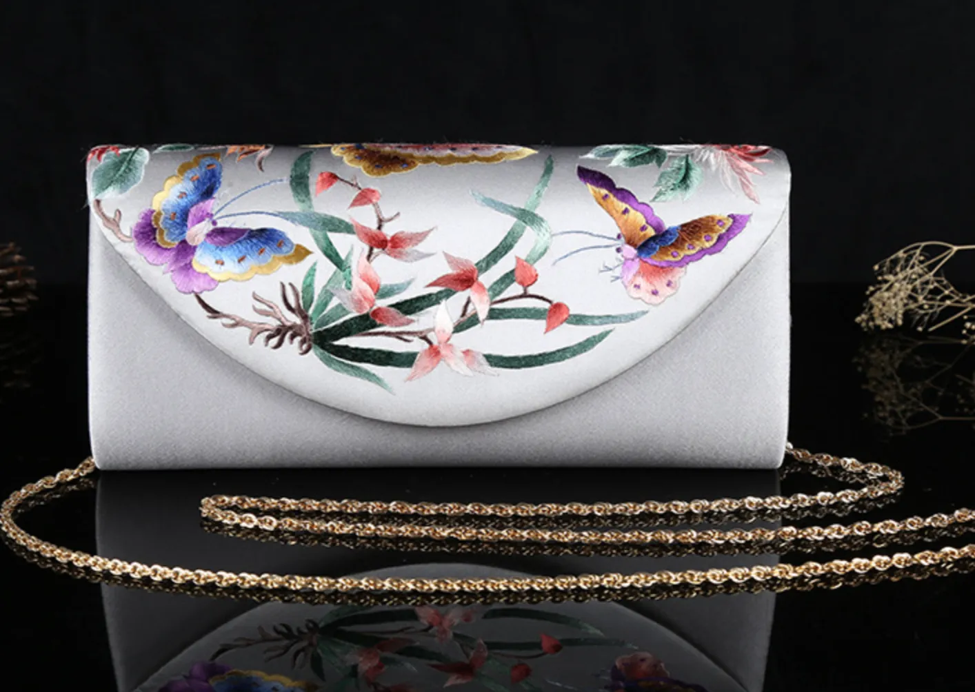 Chinese Silk Evening Dress Bag