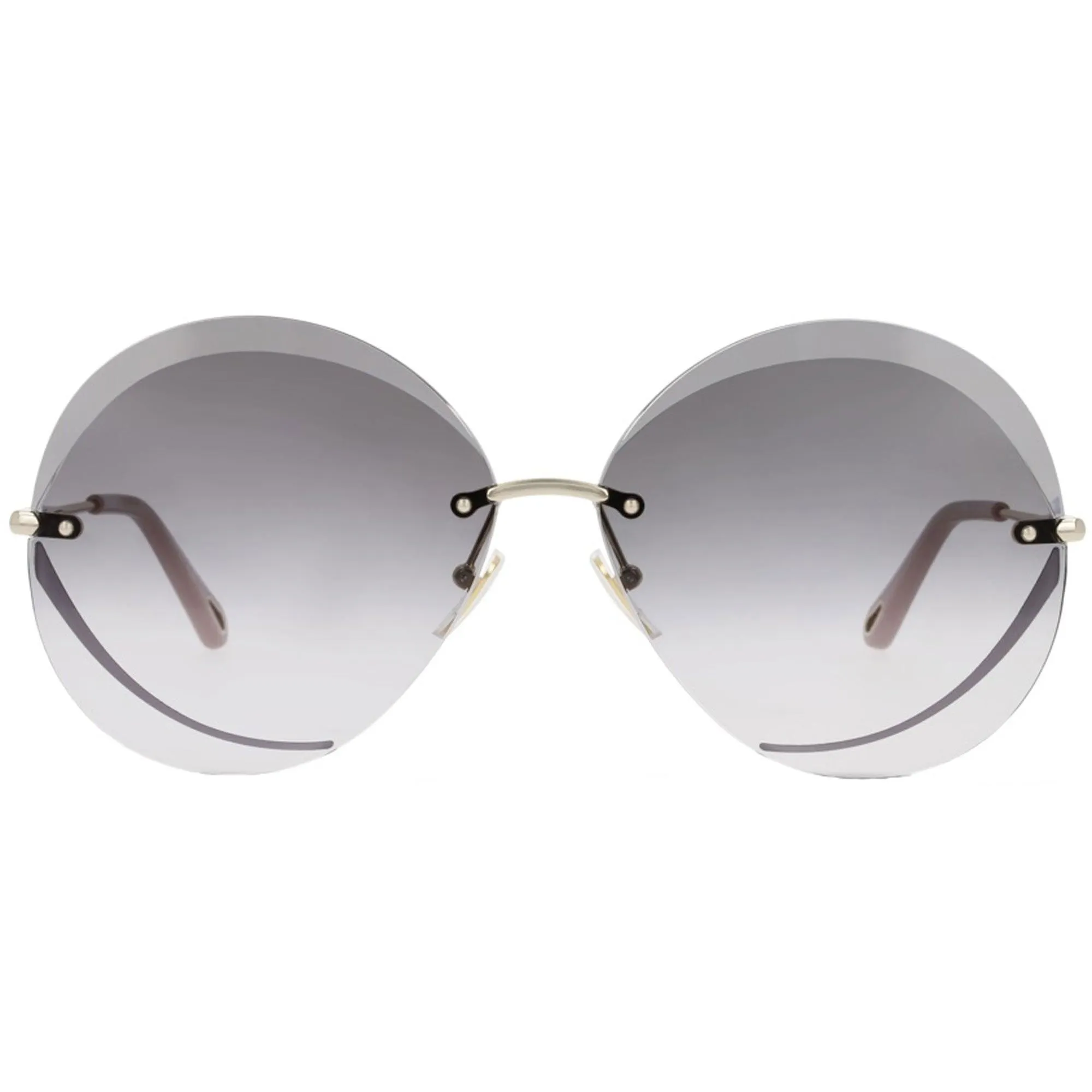 Chloe Women's Sunglasses - Shiny Gold Frame Grey Gradient Lens | CH0063S-30011429001