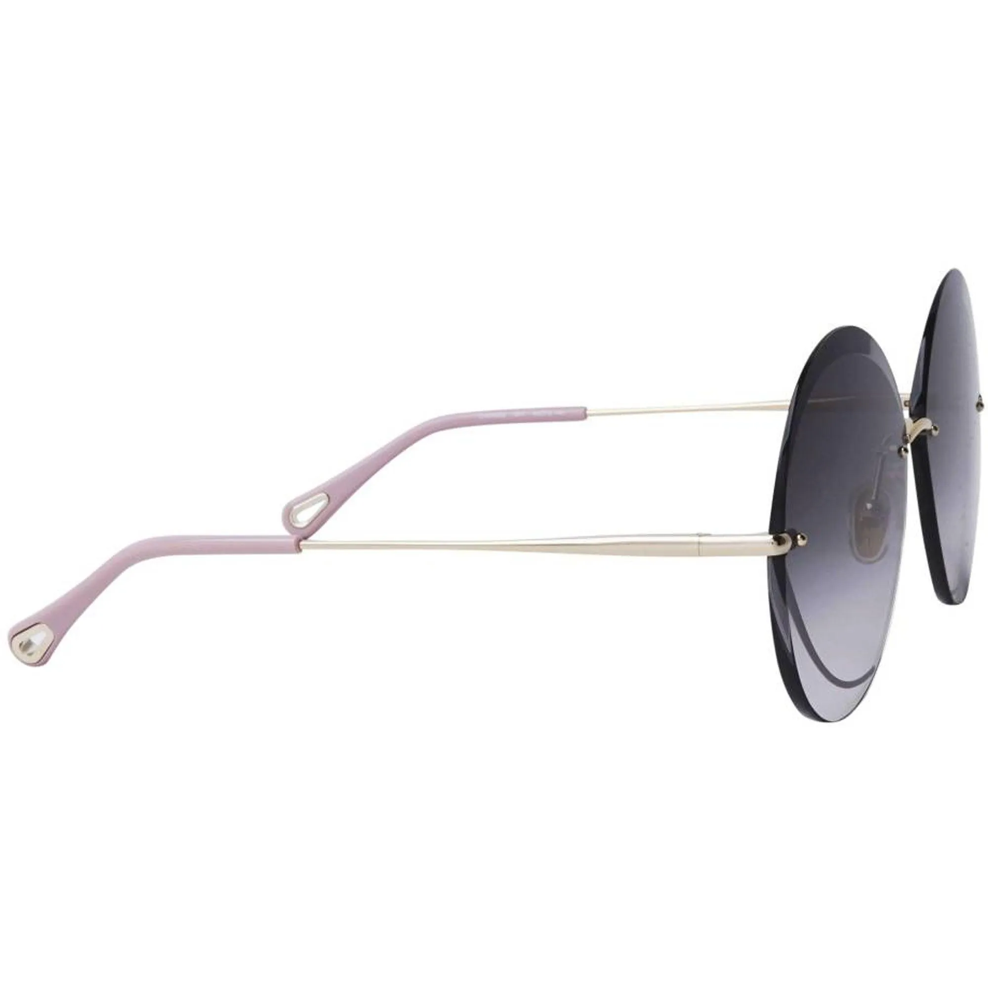 Chloe Women's Sunglasses - Shiny Gold Frame Grey Gradient Lens | CH0063S-30011429001