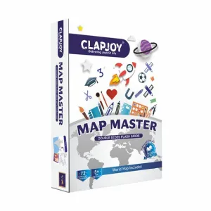 Clapjoy Map Master Flash Cards For Kids Ages 6  Years