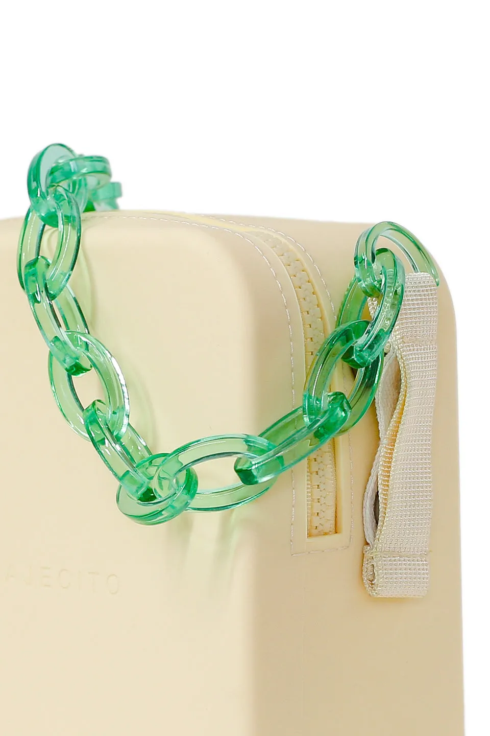Clear Green Short Chain with Popcorn Bag Ears (Chain Only)