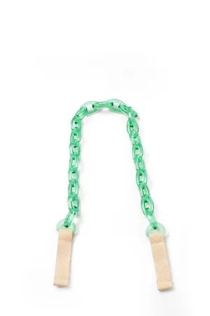 Clear Green Short Chain with Popcorn Bag Ears (Chain Only)