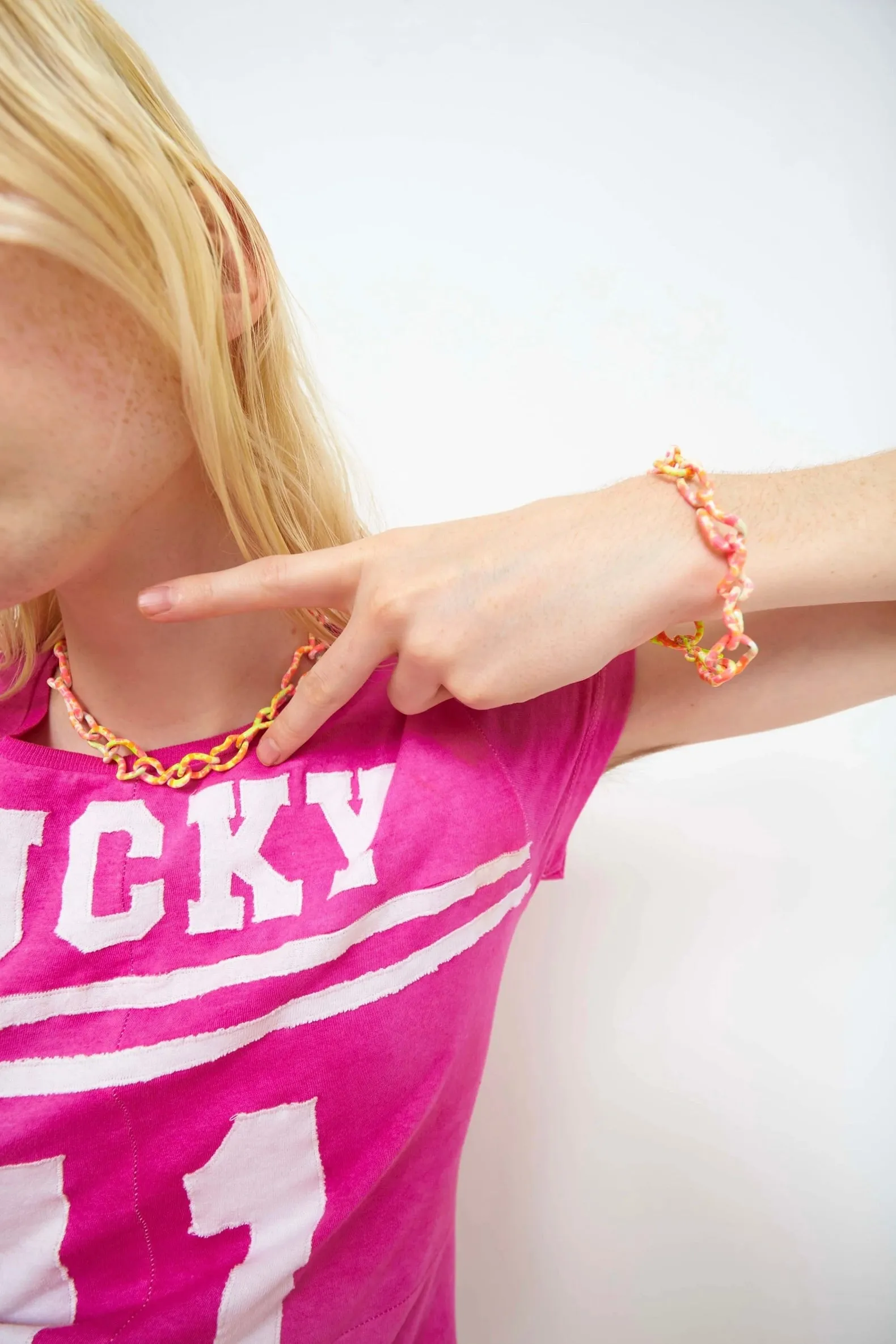 Collina Strada - Crushed Chain Bracelet: Sunrise